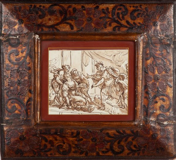 Cornice in legno dipinto e dorato, XVII secolo  - Asta Antiquariato - Associazione Nazionale - Case d'Asta italiane