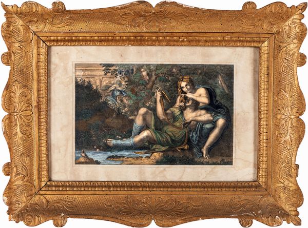 Rinaldo e Armida (da Annibale Carracci)  - Asta Antiquariato - Associazione Nazionale - Case d'Asta italiane