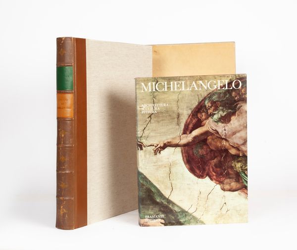 Mario Salmi / Carlo De Tolnay / Paola Barocchi - Disegni di Michelangelo. 103 disegni in facsimile  - Asta Asta A Tempo - Libri d'arte, D'artista e Manifesti - Associazione Nazionale - Case d'Asta italiane