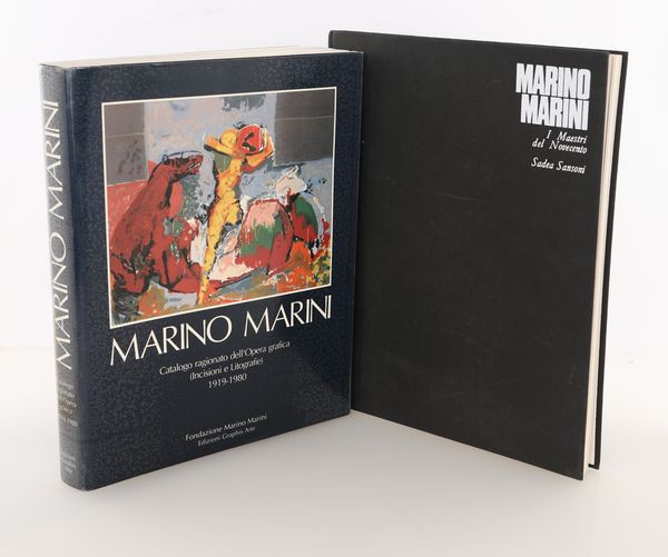 Giorgio e Guido Gastalla / Mario De Micheli - Marino Marini Catalogo ragionato dell'Opera grafica (Incisioni e Litografie) 1919-1980, Fondazione Marino Marini, Livorno 1990; Alberto Busignani - Marino Marini. I maestri del Novecento, Sadea Sansoni 1968  - Asta Asta A Tempo - Libri d'arte, D'artista e Manifesti - Associazione Nazionale - Case d'Asta italiane