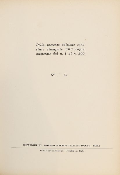 Sculture - Disegni di Sante Monachesi. Testo di Renato Giani. Due Poesie di Michele Parrella. Con dedica autografa del Maestro Monachesi datata 1969  - Asta Asta A Tempo - Libri d'arte, D'artista e Manifesti - Associazione Nazionale - Case d'Asta italiane