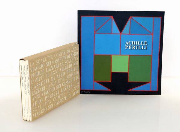 Nadia Perilli - Achille Perilli Il lungo cammino del colore, Galleria Gioacchini, Ancona 2009; Viaggio nei cassetti (Afro-Achille Perilli-Bice Lazzari), La Scaletta Reggio Emilia 2007  - Asta Asta A Tempo - Libri d'arte, D'artista e Manifesti - Associazione Nazionale - Case d'Asta italiane