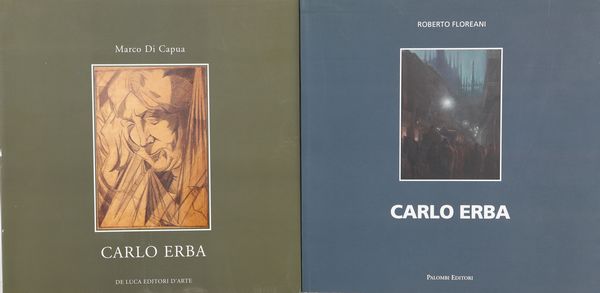 Marco di Capua - Carlo Erba Opere su carta 1907-1917, De Luca, Roma 2002; Roberto Floreani - Carlo Erba Disegni 1905-1915, Palombi Editore, Roma 2013  - Asta Asta A Tempo - Libri d'arte, D'artista e Manifesti - Associazione Nazionale - Case d'Asta italiane