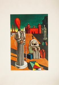 Giorgio de Chirico : Giorgio De Chirico. Con un saggio di Salvatore Quasimodo  - Asta Asta A Tempo - Libri d'arte, D'artista e Manifesti - Associazione Nazionale - Case d'Asta italiane