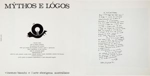 Vincenzo Bianchi - Mythos e logos. L'arte aborigena australiana. Edizione limitata dedicata ed autografata da Vincenzo Bianchi. Con lastra a sbalzo in argento 925/000 e in oro 917/000 autografa del maestro Vincenzo Bianchi  - Asta Asta A Tempo - Libri d'arte, D'artista e Manifesti - Associazione Nazionale - Case d'Asta italiane