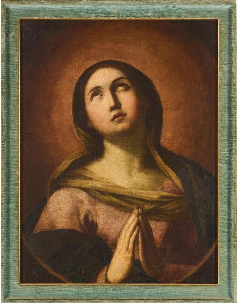 Scuola del XVIII secolo Madonna orante  - Asta Dipinti Antichi - Associazione Nazionale - Case d'Asta italiane