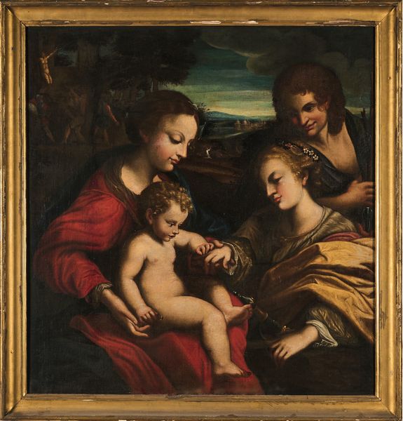 Antonio Allegri detto il Correggio, copia da : Matrimonio mistico di Santa Caterina  - Asta Dipinti Antichi - Associazione Nazionale - Case d'Asta italiane