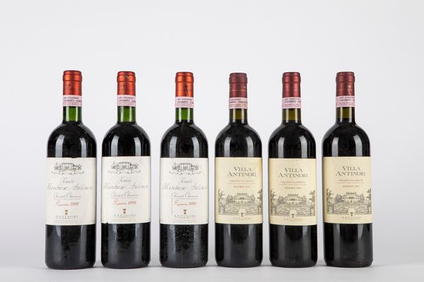 Toscana : Chianti Marchesi Antinori (6 BT)  - Asta Vini / Asta a tempo - Associazione Nazionale - Case d'Asta italiane