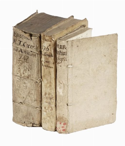 MARCUS TULLIUS CICERO : Epistolae ad Atticum, ad M. Brutum, ad Quinctum fratrem, cum correctionibus Pauli Manutij.  - Asta Libri, autografi e manoscritti - Associazione Nazionale - Case d'Asta italiane