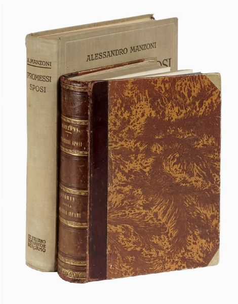 ALESSANDRO MANZONI : I promessi sposi. Storia milanese del secolo XVII scoperta e rifatta [...]. Seconda edizione illustrata. Storia della Colonna infame.  - Asta Libri, autografi e manoscritti - Associazione Nazionale - Case d'Asta italiane