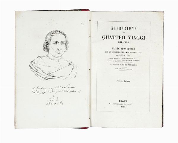 FRANCESCO MARMOCCHI : Raccolta di Viaggi dalla scoperta del Nuovo Continente fino  giorni nostri. Tomo I (-XVIII).  - Asta Libri, autografi e manoscritti - Associazione Nazionale - Case d'Asta italiane