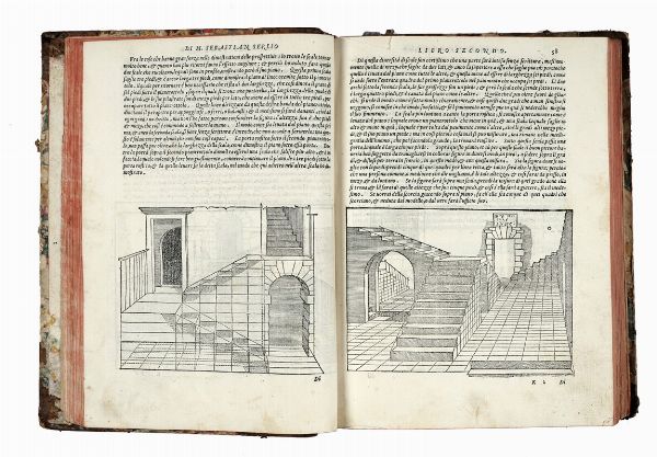 SEBASTIANO SERLIO : Libro primo (-quinto) d'Architettura...  - Asta Libri, autografi e manoscritti - Associazione Nazionale - Case d'Asta italiane