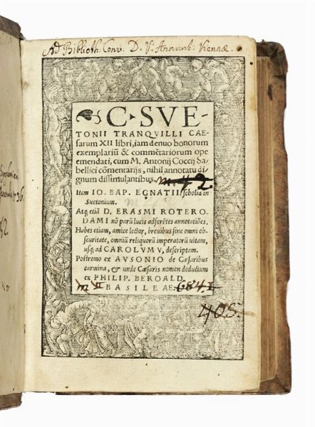 TRANQUILLUS GAIUS SUETONIUS : De vita Caesarum.  - Asta Libri, autografi e manoscritti - Associazione Nazionale - Case d'Asta italiane