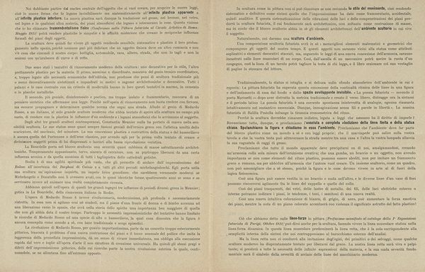 Umberto Boccioni : La pittura futurista. Manifesto tecnico.  - Asta Libri, autografi e manoscritti - Associazione Nazionale - Case d'Asta italiane