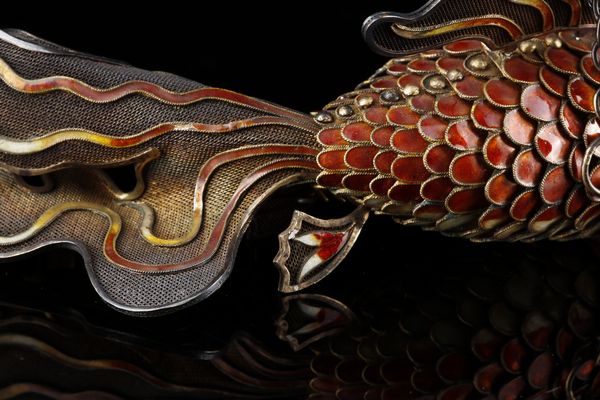 Arte Cinese : Pesce cloisonn. Cina, dinastia Qing, inizio XX secolo.  - Asta Asta 437 | ARTE ORIENTALE - ARTE ORIENTALE DA COLLEZIONI PRIVATE ITALIANE Online - Associazione Nazionale - Case d'Asta italiane