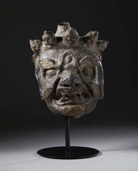 Arte Himalayana : Maschera di cartapesta raffigurante Mahakala. Nord Nepal o Tibet, XIX sec. o antecedente.  - Asta Asta 437 | ARTE ORIENTALE - ARTE ORIENTALE DA COLLEZIONI PRIVATE ITALIANE Online - Associazione Nazionale - Case d'Asta italiane