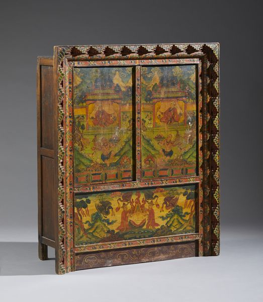 Arte Himalayana : Credenza tibetana in legno.Tibet, fine XIX secolo.  - Asta Asta 437 | ARTE ORIENTALE - ARTE ORIENTALE DA COLLEZIONI PRIVATE ITALIANE Online - Associazione Nazionale - Case d'Asta italiane