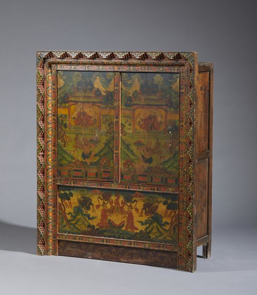 Arte Himalayana : Credenza tibetana in legno.Tibet, fine XIX secolo.  - Asta Asta 437 | ARTE ORIENTALE - ARTE ORIENTALE DA COLLEZIONI PRIVATE ITALIANE Online - Associazione Nazionale - Case d'Asta italiane