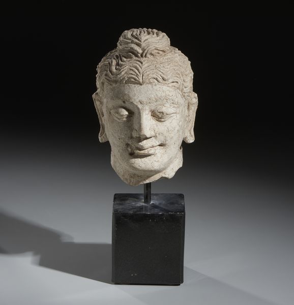 Arte Indiana : Testa di Buddha in stucco. Gandhara, probabile III-IV sec. d.C.  - Asta Asta 437 | ARTE ORIENTALE - ARTE ORIENTALE DA COLLEZIONI PRIVATE ITALIANE Online - Associazione Nazionale - Case d'Asta italiane