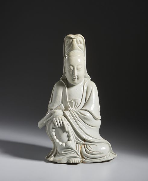 Arte Cinese : Statua in porcellana dehua di Guanyin.Cina, Dinastia Qing, XIX sec.  - Asta Asta 437 | ARTE ORIENTALE - ARTE ORIENTALE DA COLLEZIONI PRIVATE ITALIANE Online - Associazione Nazionale - Case d'Asta italiane