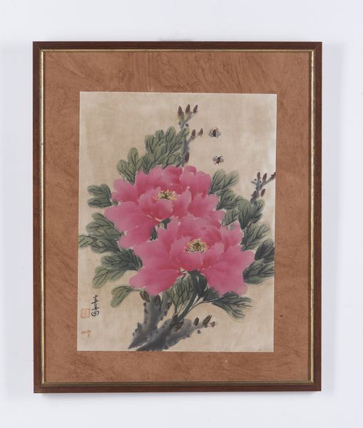 Arte Cinese : Dipinto su carta raffigurante due grandi peonie fiorite.Cina, sec. XX.  - Asta Asta 437 | ARTE ORIENTALE - ARTE ORIENTALE DA COLLEZIONI PRIVATE ITALIANE Online - Associazione Nazionale - Case d'Asta italiane