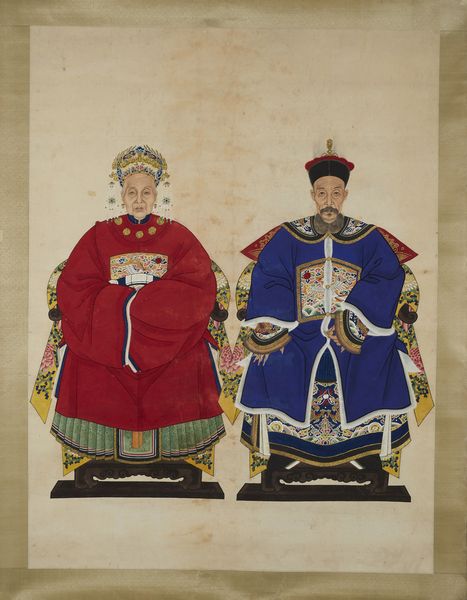 Arte Cinese : Un Mandarino e sua moglie.Cina, Qing, XIX secolo  - Asta Asta 437 | ARTE ORIENTALE - ARTE ORIENTALE DA COLLEZIONI PRIVATE ITALIANE Online - Associazione Nazionale - Case d'Asta italiane