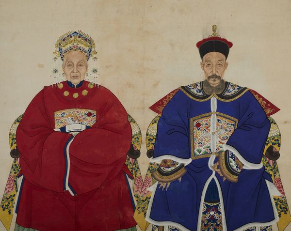 Arte Cinese : Un Mandarino e sua moglie.Cina, Qing, XIX secolo  - Asta Asta 437 | ARTE ORIENTALE - ARTE ORIENTALE DA COLLEZIONI PRIVATE ITALIANE Online - Associazione Nazionale - Case d'Asta italiane