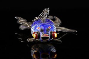 Arte Cinese : Pesce cloisonn. Cina, dinastia Qing, inizio XX secolo.  - Asta Asta 437 | ARTE ORIENTALE - ARTE ORIENTALE DA COLLEZIONI PRIVATE ITALIANE Online - Associazione Nazionale - Case d'Asta italiane