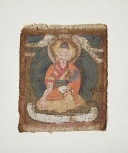 Arte Himalayana : Gruppo di tre piccole Tangka tibetane. Tibet, XIX secolo.  - Asta Asta 437 | ARTE ORIENTALE - ARTE ORIENTALE DA COLLEZIONI PRIVATE ITALIANE Online - Associazione Nazionale - Case d'Asta italiane