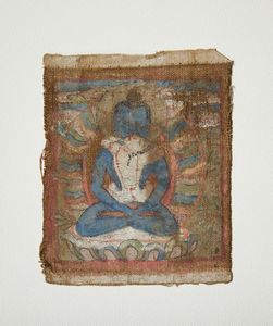 Arte Himalayana : Gruppo di tre piccole Tangka tibetane. Tibet, XIX secolo.  - Asta Asta 437 | ARTE ORIENTALE - ARTE ORIENTALE DA COLLEZIONI PRIVATE ITALIANE Online - Associazione Nazionale - Case d'Asta italiane