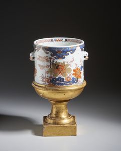 Arte Cinese - Cestello per vino in porcellana imari. Cina, Dinastia Qing, Periodo Kangxi.