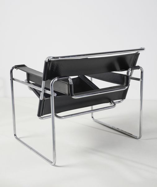 BREUER MARCEL (1902 - 1981) : Coppia di poltrone mod. B3 o Wassily per Gavina, San Lazzaro di Savena  - Asta Asta 438 | DESIGN E ARTI DECORATIVE DEL NOVECENTO Online - Associazione Nazionale - Case d'Asta italiane