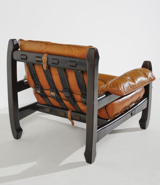 FRIGERIO DI DESIO : Poltrona e tavolino mod. Samurai, Desio  - Asta Asta 438 | DESIGN E ARTI DECORATIVE DEL NOVECENTO Online - Associazione Nazionale - Case d'Asta italiane