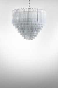 VENINI - Grande lampada a sospensione della serie Trilobo, Murano