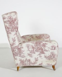 MANIFATTURA ITALIANA : Coppia di poltrone bergere  - Asta Asta 438 | DESIGN E ARTI DECORATIVE DEL NOVECENTO Online - Associazione Nazionale - Case d'Asta italiane