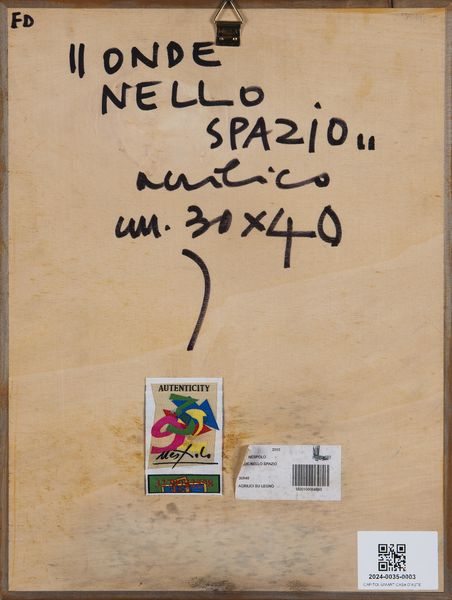 NESPOLO UGO (n. 1941) : ONDE NELLO SPAZIO  - Asta Asta 439 | ARTE MODERNA E CONTEMPORANEA Online - Associazione Nazionale - Case d'Asta italiane