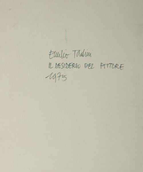 TADINI EMILIO (1927 - 2002) : IL DESIDERIO DEL PITTORE, 1975  - Asta Asta 439 | ARTE MODERNA E CONTEMPORANEA Online - Associazione Nazionale - Case d'Asta italiane