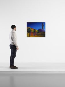 SALVO  (1947 - 2015) : MINARETO E DUE LAMPIONI, 1990  - Asta Asta 439 | ARTE MODERNA E CONTEMPORANEA Online - Associazione Nazionale - Case d'Asta italiane