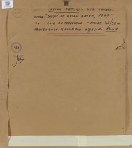 PETLING IRVING (1934 - 2018) : SENZA TITOLO (DROP OF ASIAN WATER, 1967)  - Asta Asta 439 | ARTE MODERNA E CONTEMPORANEA Online - Associazione Nazionale - Case d'Asta italiane