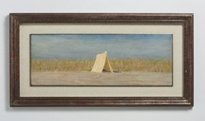 LAZZARO WALTER (1914 - 1989) : TENDA BIANCA, 1976  - Asta Asta 439 | ARTE MODERNA E CONTEMPORANEA Online - Associazione Nazionale - Case d'Asta italiane