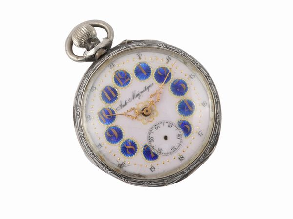 Orologio da tasca da ferroviere in argento, inizio del XX secolo  - Asta Galanterie e curiosit - Associazione Nazionale - Case d'Asta italiane