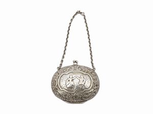 Portamonete da cintura in argento, probabilmente Germania, XIX secolo  - Asta Galanterie e curiosit - Associazione Nazionale - Case d'Asta italiane