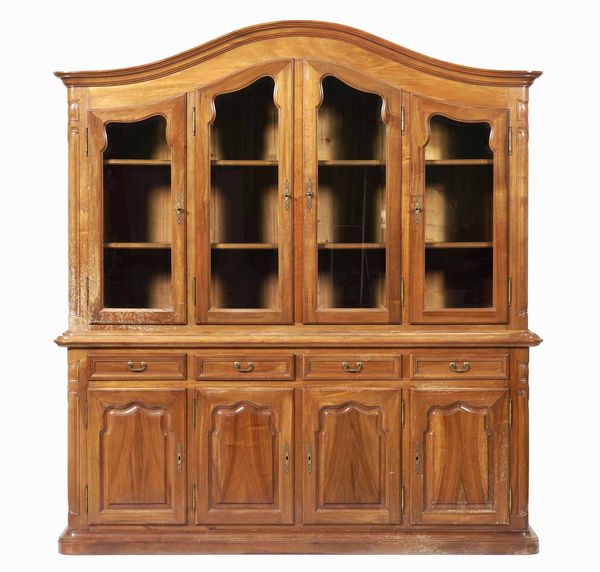 Credenza doppio corpo a quattro ante, XX secolo  - Asta Antiquariato - Associazione Nazionale - Case d'Asta italiane