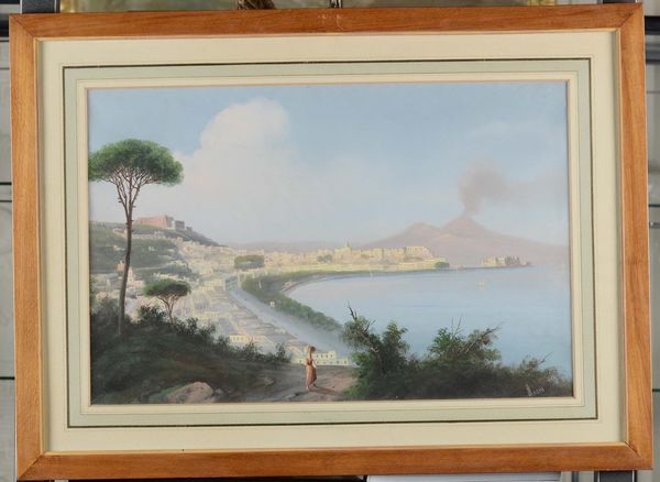 Emmanuel Meuris (1894-1969) Vedute di isola e del Golfo di Napoli  - Asta Pittura del XIX-XX secolo - Associazione Nazionale - Case d'Asta italiane