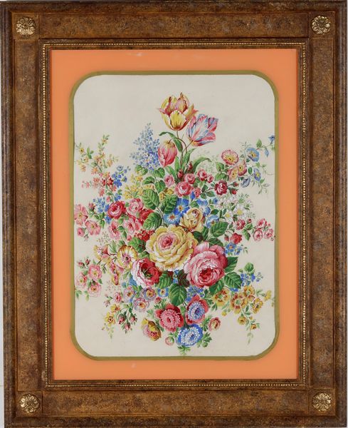 Acquerello raffigurante fiori. XX secolo  - Asta Pittura del XIX-XX secolo - Associazione Nazionale - Case d'Asta italiane