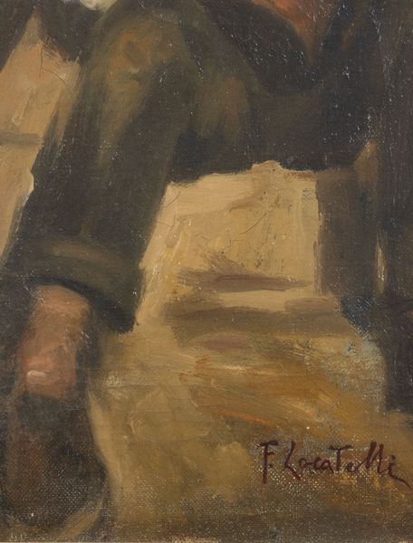 Ferruccio Locatelli : Figura maschile  - Asta Pittura del XIX-XX secolo - Associazione Nazionale - Case d'Asta italiane