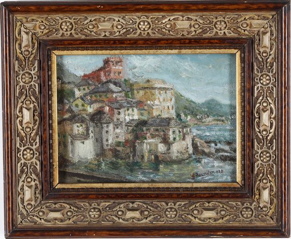 G. Bourriton (?) 1920 Boccadasse  - Asta Pittura del XIX-XX secolo - Associazione Nazionale - Case d'Asta italiane