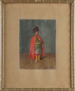 Anonimo, XIX secolo Soldati turchi  - Asta Pittura del XIX-XX secolo - Associazione Nazionale - Case d'Asta italiane