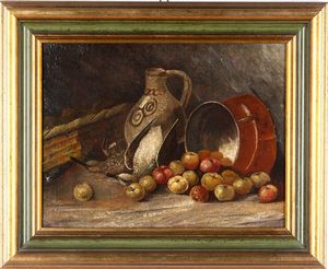 Coppia di nature morte, XIX-XX secolo  - Asta Pittura del XIX-XX secolo - Associazione Nazionale - Case d'Asta italiane