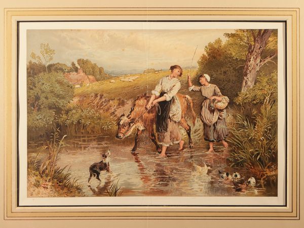 Myles Birket Foster : Scene campestri  - Asta Una collezione di stampe - parte I - Associazione Nazionale - Case d'Asta italiane